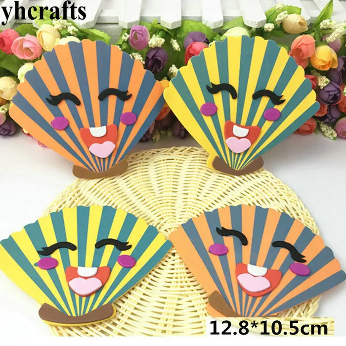 4PCS 12.8x10.5cm 6 шт./лот, EVA пены 3D Кролик без наклеек детский сад ремесла Набор для скрапбукинга. Карманное ремесло пасхальные ремесла классические игрушки OEM - Цвет: 4PCS 12.8x10.5cm