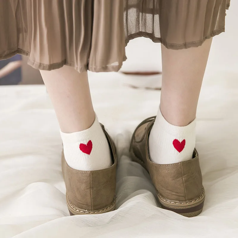 5 пар носков по щиколотку для девочек милые винтажные женские хлопковые носки