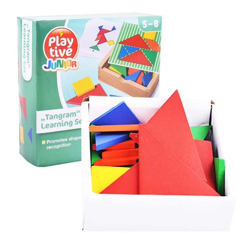 32 шт. Цвет изменен DIY головоломки игрушки деревянные детские развивающие детский