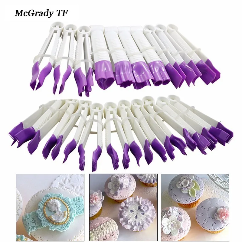 

Fondant Crimper Tool Sugar Craft Cake Decorating Baking Fondant Cake Clamp Crimper Cutter Mold Kitchen Set Fondant Cake Tools