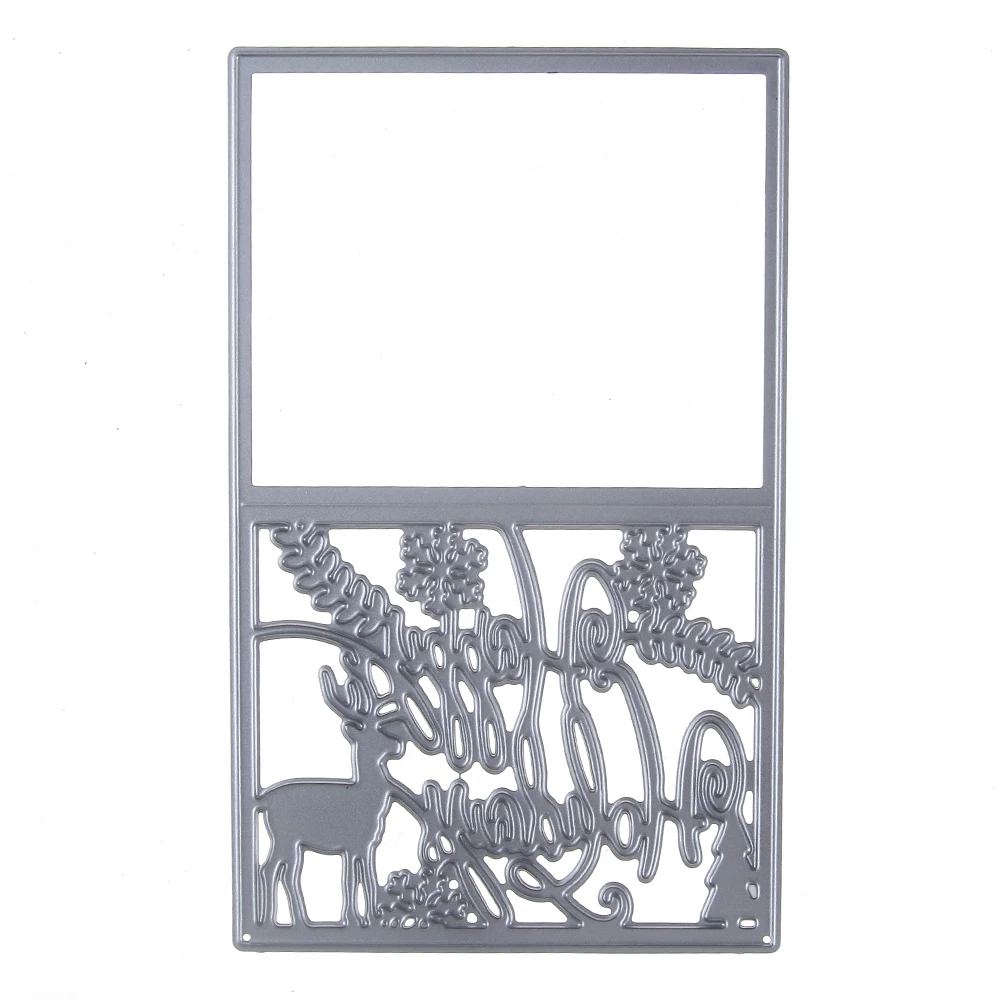 Металлические режущие матрицы для скрапбукинга с рождественским рисунком лося