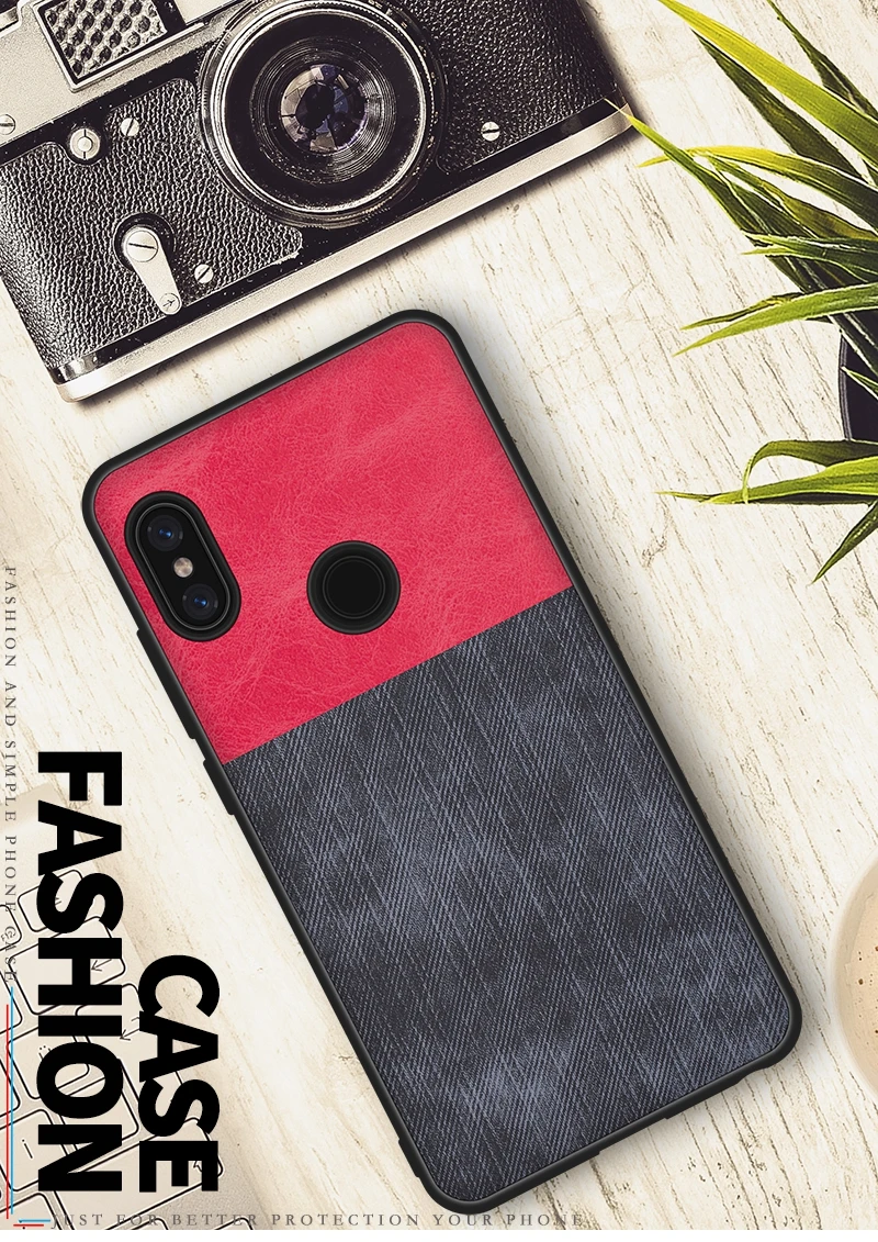 Чехол для Xiaomi Redmi Note 5 роскошный тканевый чехол из искусственной кожи и