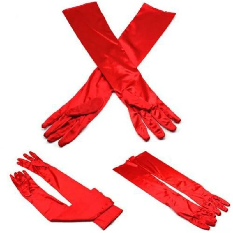 Перчатки женские мягкие эластичные с длинным рукавом для оперные перчатки и