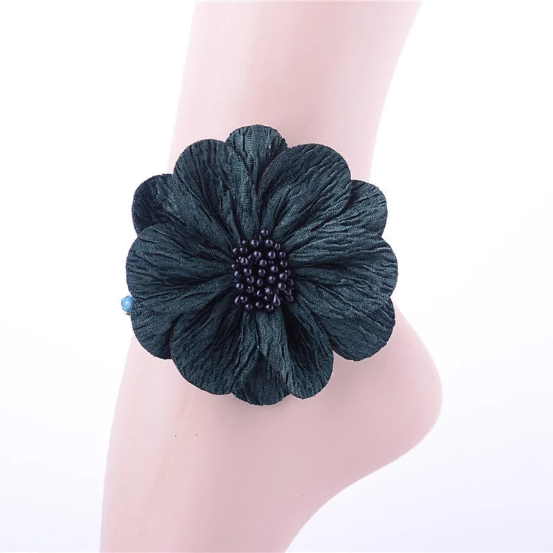 Fashion Women's Lace Big Flower Anklet for Women/Girl Beach Jewelry | Украшения и аксессуары