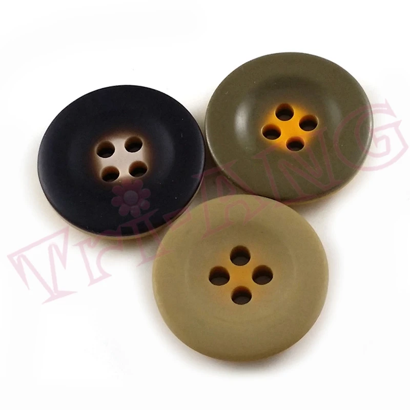 Высококачественная полимерная пуговица 17 мм цвета хаки темно зеленого черного с