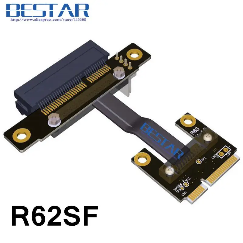 Адаптер MSATA Mini PCIe Half mPCIe Wi Fi WAN На 4x PCI E Райзер x4 карта адаптера угловой правый угол 8