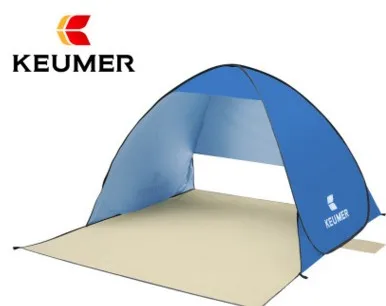 blue tent Автоматический пляжный тент с защитой от ультрафиолетового излучения, всплывающий тент, тент от солнца(быстрая, Россия, Израиль), KEUMER, туристические палатки для кемпинга - Цвет: blue tent