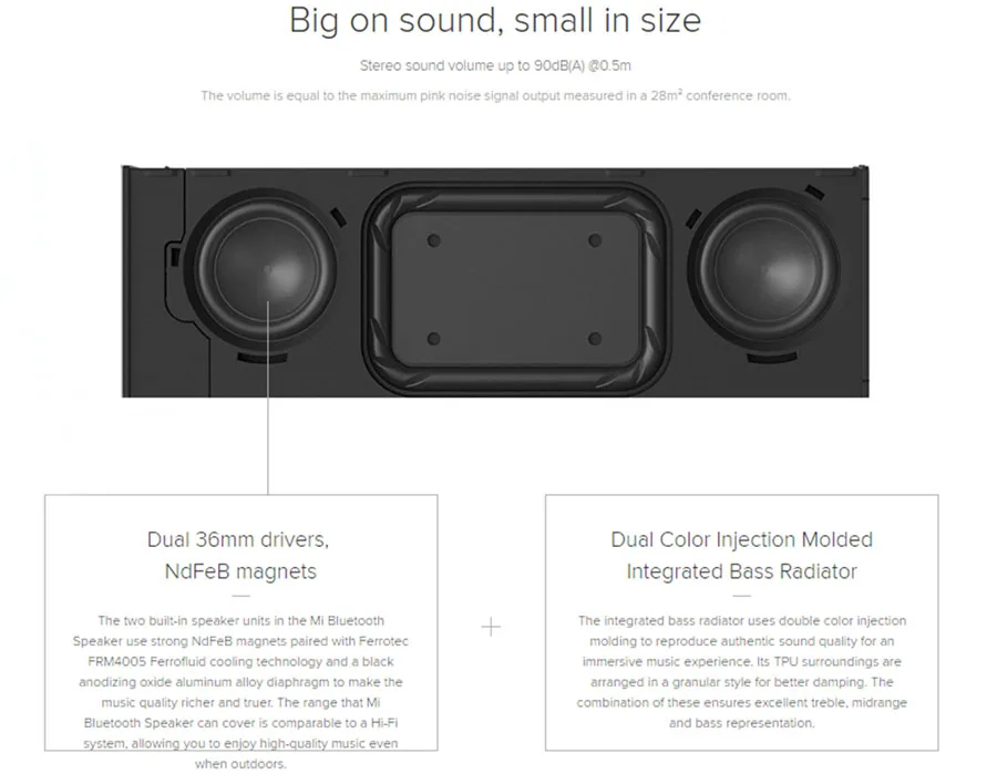 Xiaomi mi Bluetooth динамик стерео беспроводной ni портативный s музыкальный mp3-плеер