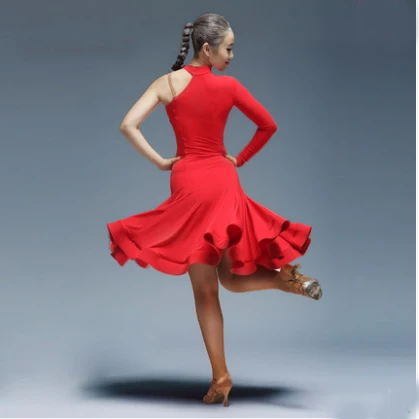 Платье для латиноамериканских танцев женская сексуальная одежда Бальных Танго