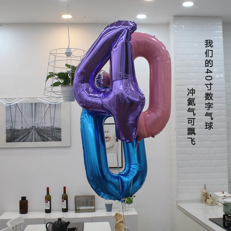 10 шт. цифровые гелиевые гвоздики 40 дюймов | Дом и сад