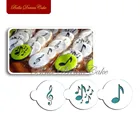 3 шт.компл. трафарет для печенья с музыкальными нотами, набор из пищевого пластика, инструменты для украшения торта, трафарет для свадебного торта, формы для помадки, в виде трафарет