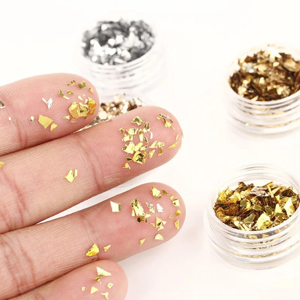 35 # Beauty Professional 12 шт. золотистые и Серебристые искусственные акриловые УФ гели