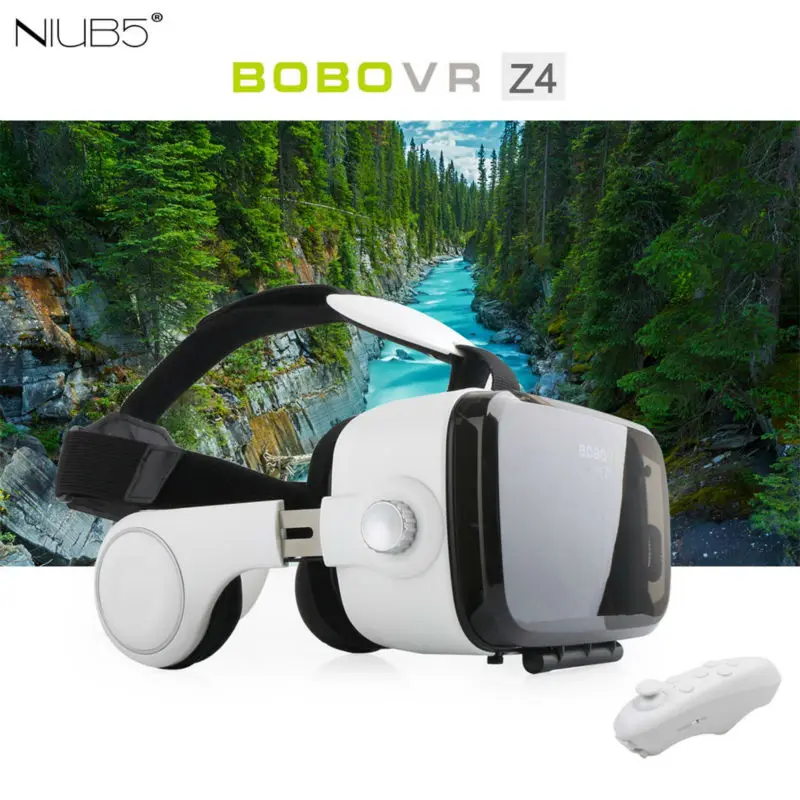 Высокого класса виртуальной реальности BOBOVR Z4 Google Картон 3D Очки виртуальная реальность очки VR Для 4.7-6.2 дюймов Смартфон+ Bluetooth Контроллер+1 Год Гарантии / Первоначально подлинное