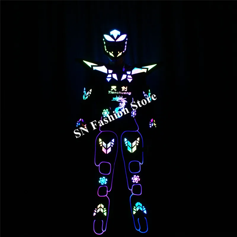 TC 183 программируемые светодиодные костюмы для бальных танцев роботов мужские