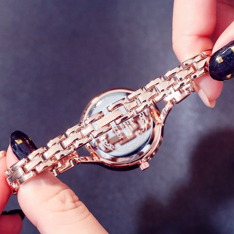 Женские часы браслет Kezzi большие кварцевые наручные с Циферблатом из нержавеющей