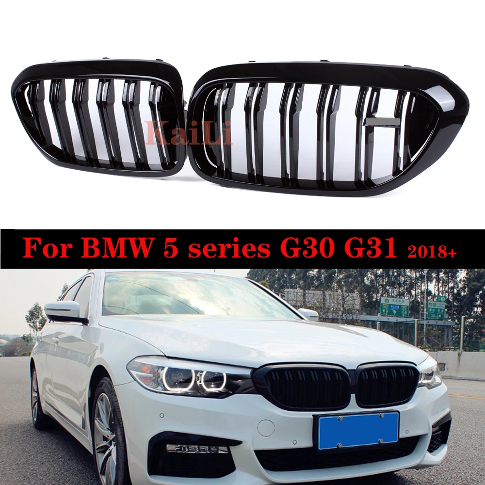 

High Quality ABS Gloss Black Kidney Grilles For BMW 5 Series G30 G31 G38 F90 2018+