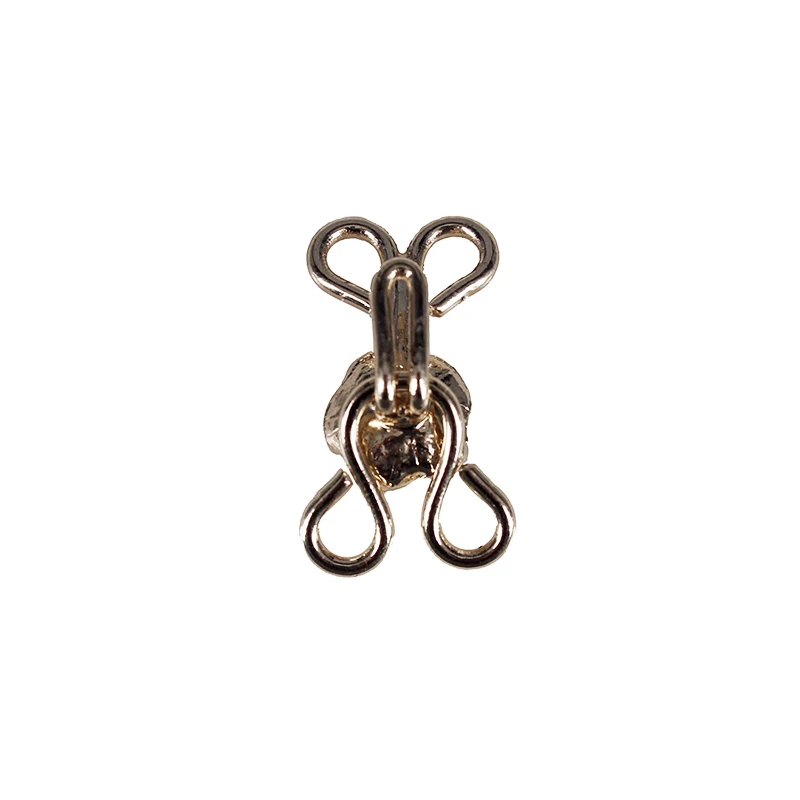 50 штук золотой цветок кристалл крюк и глаза застежка талии расширитель Кнопка