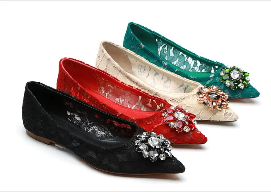 customize flat shoes Элегантные черные женские туфли-лодочки с украшением в виде кристаллов; пикантные туфли на высоком каблуке с острым носком и сеткой; женские свадебные туфли с вырезами и кружевом; 7 цветов - Цвет: customize flat shoes