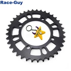 428 76 мм 37 зубьев задняя цепная Звездочка для китайских 50cc 70cc 90cc 110cc 125cc 140cc 150cc 160cc 170cc 190cc Pit Dirt Bike BSE Pir