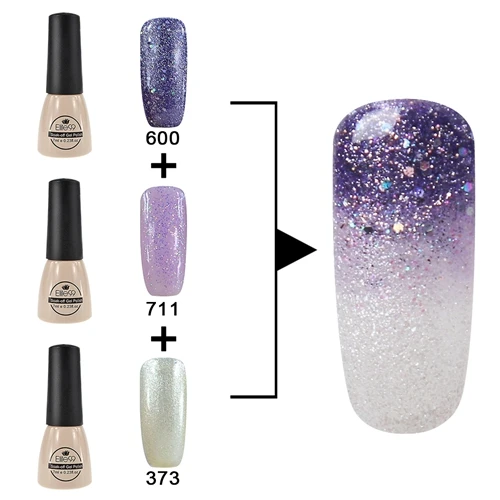 ZH-C029 Elite99 3 шт. Гель-лак Vernis 7 мл Гель-лак для ногтей кисть основа верхнее покрытие Vernis полуперманентный УФ-гель-эмаль DIY маникюрный салон - Цвет: ZH-C029