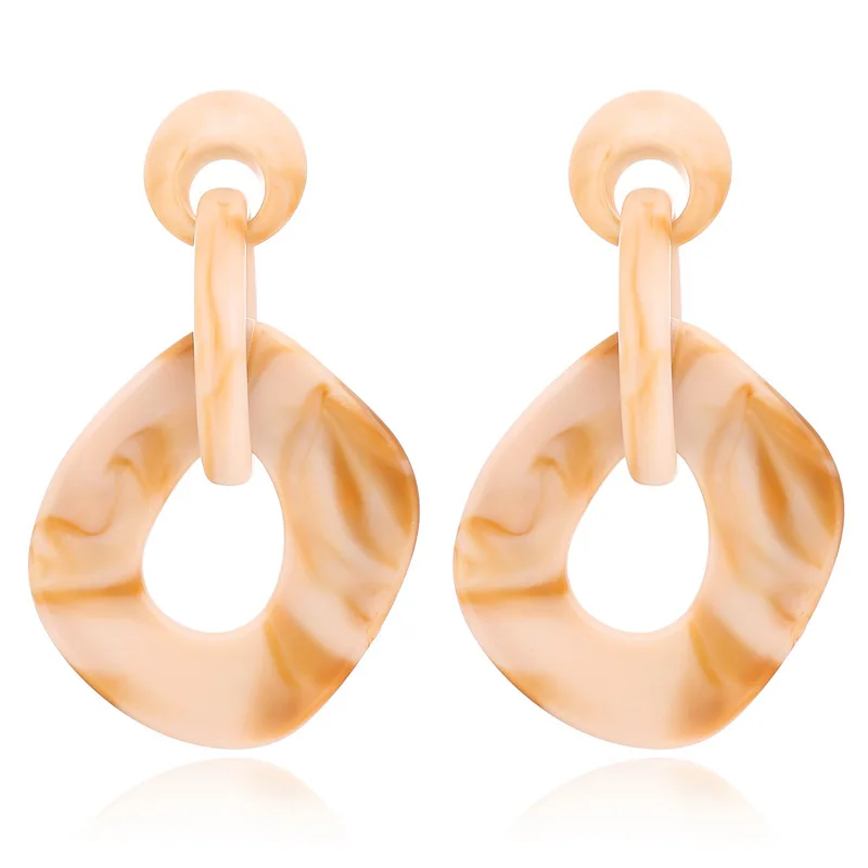 VIVILADY модные массивные квадратные Висячие серьги женские Геометрические