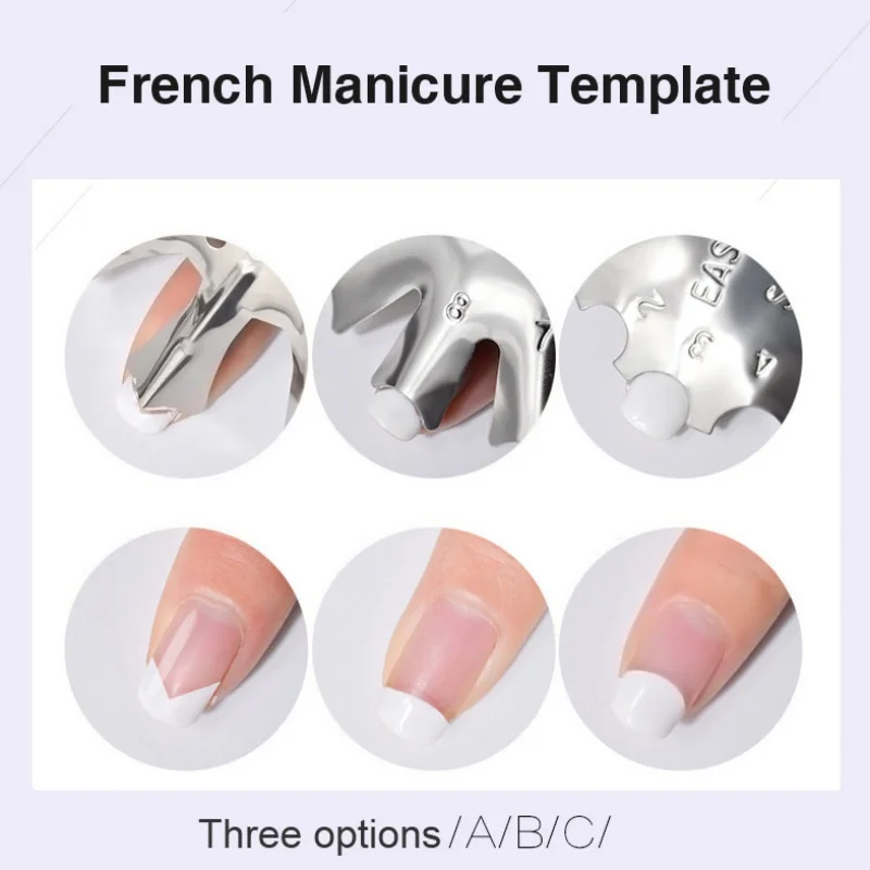 French Style Nail Steel Plate Model Art Crystal Stainless Template | Красота и здоровье