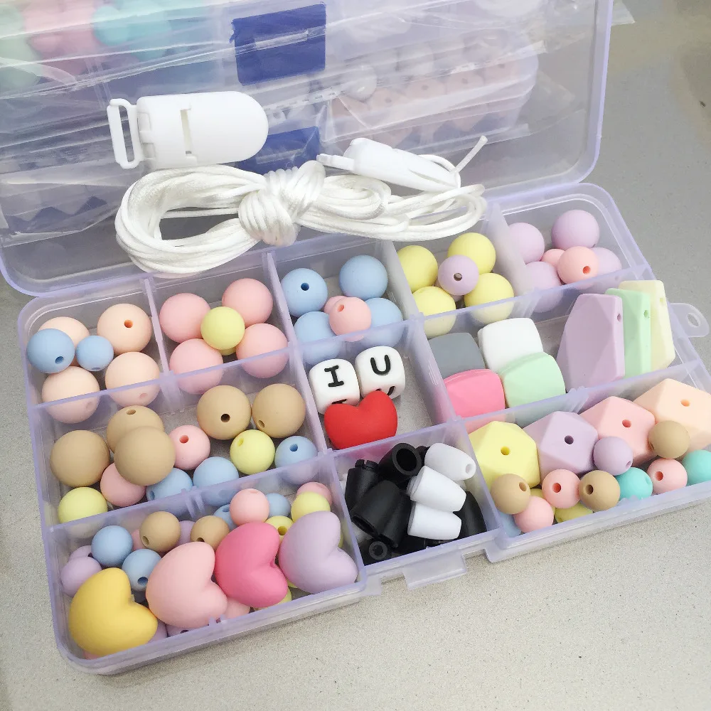 Набор силиконовых бусин детский набор поделок пустышка клипсы детская кроватка