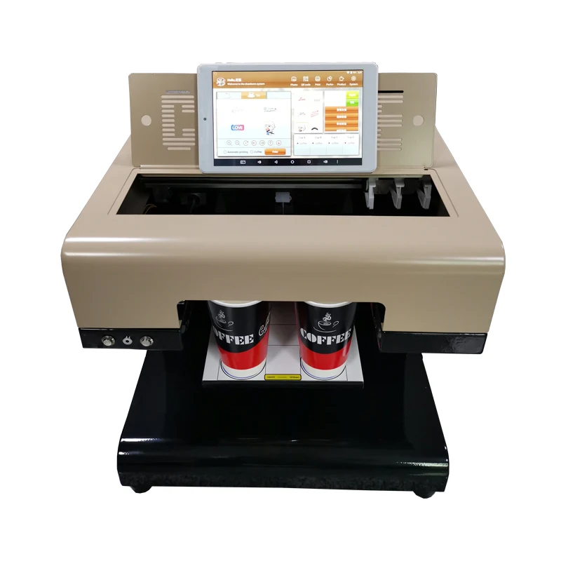 3D струйный принтер для селфи еды латте арт кофе планшетный с 8 дюймовым планшетом