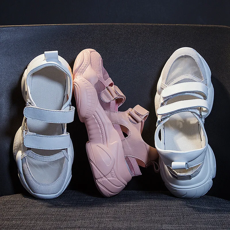 

Asumer 2020 new summer shoes round toe flat platform ladies shoes casual mesh shallow simple flats shoes women sneakers