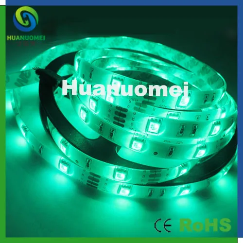 Фото 6-цветная светодиодная лента, вход 12 В, 5050 smd, светодиодная лента, 5x150 светодиодов, 25 м, белая печатная плата №3
