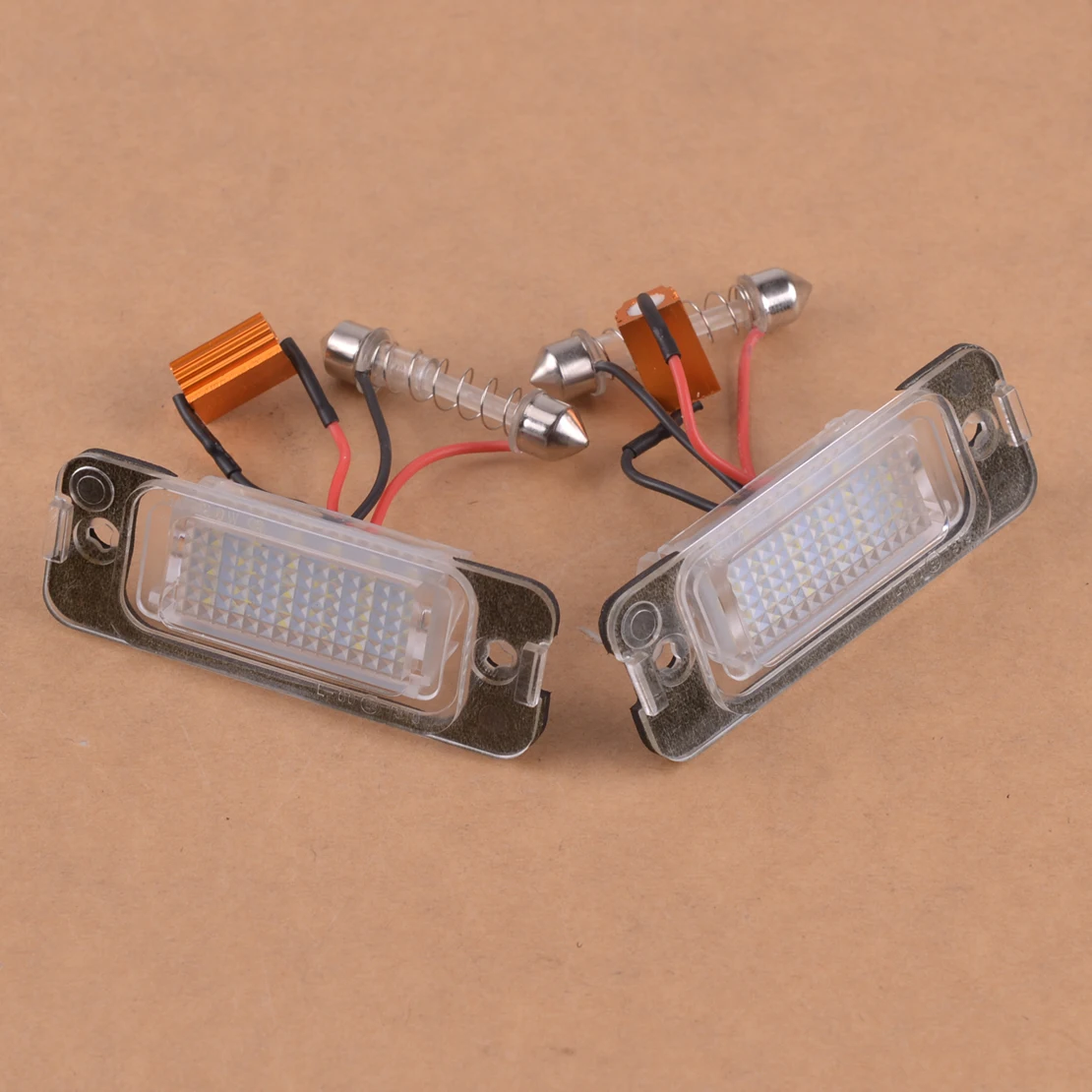 CITALL Пластик 2 шт авто светодиодный номерной знак пригодный для Mercedes W163 W164 X164 ML GL