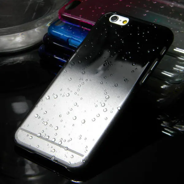3D капли воды капающий чехол для iphone 6 plus прозрачный Кристальный всего 9 цветов в