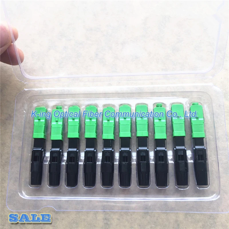 100 шт. SC APC Быстрый разъем инструмент для встроенного разъема FTTH холодной волокно