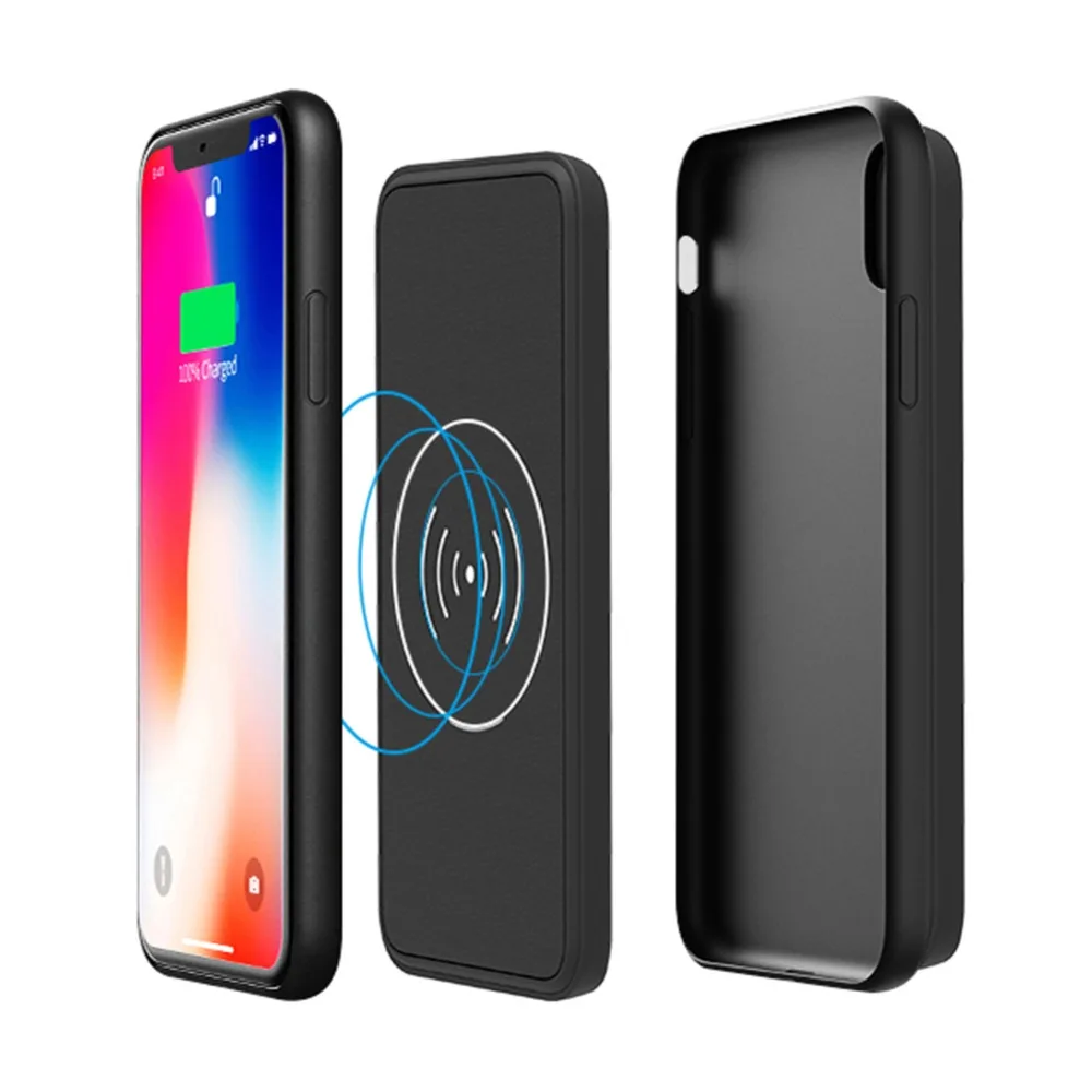 5000 мАч чехол для зарядного устройства для iphone X/XR/XS MAX чехол для телефона умный беспроводной зарядный Аккумулятор для samaung note9 note8