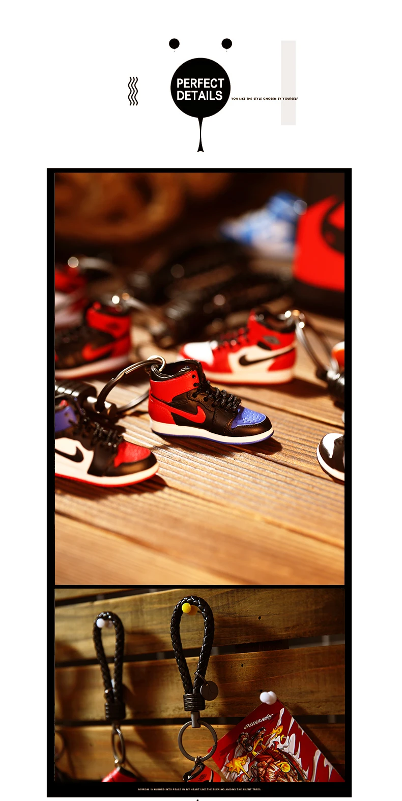 Кроссовки AJ key chain Jordan Баскетбольная обувь стерео сумка для обуви висячая ручная работа автомобильный брелок подарки для пары мужчин и женщин