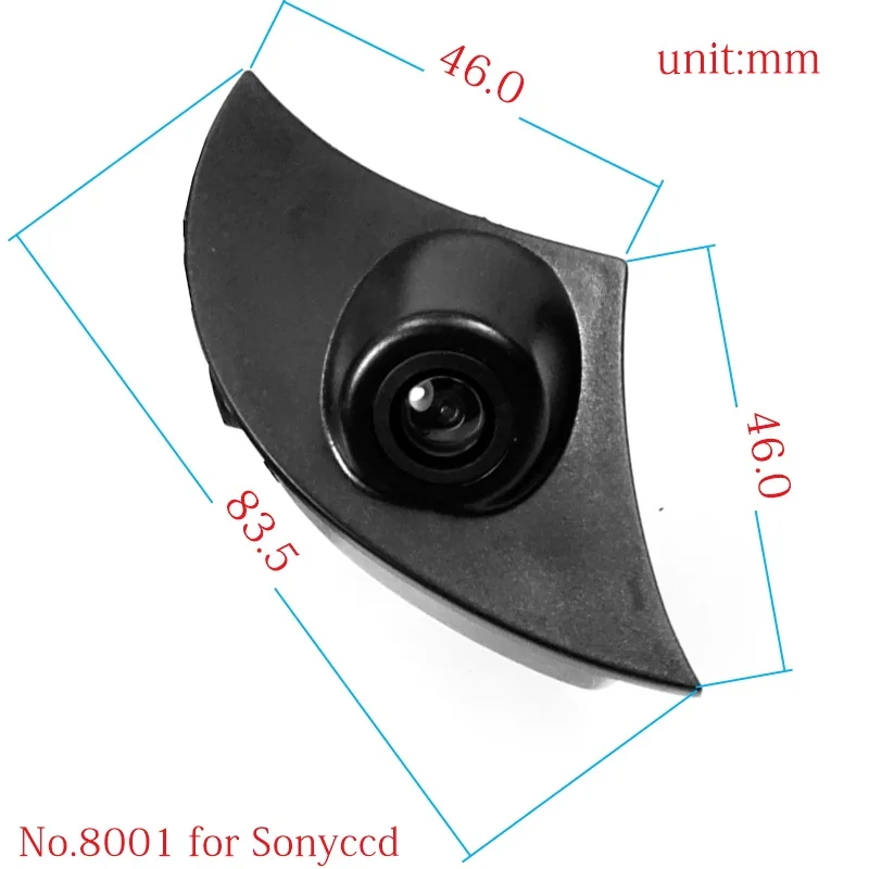 8001sonyccd Appr. 180deg CCD HD Автомобильная передняя решетка камеры для Toyota Prado 2700 4000 2010 RAV4 COROLLA eiz Vios Highlander Камера Переднего Вида - Название цвета: 8001sonyccd