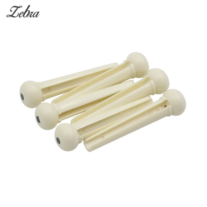 Zebra 1 шт. детали для гитары Cattle Bone торцевая штифта с точечная отметка Абалон моста