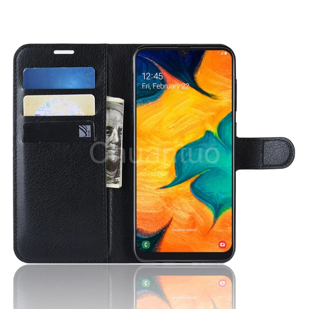 Чехол книжка из искусственной кожи для Samsung Galaxy A20 чехол бумажник чехлы телефонов