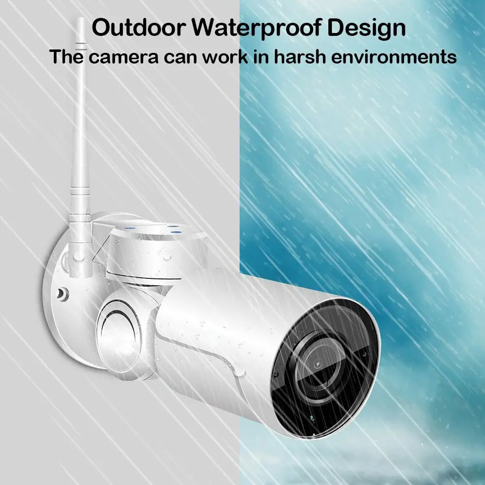 1080P CCTV IP Camera Wifi Video Surveillance Cameras IR Night Vision Wireless PTZ Outdoor 4X Zoom Waterproof|Камеры