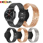 Ремешок из нержавеющей стали для Samsung Gear S3 Frontier Classic galaxy 46 мм, браслет для смарт-часов huawei GT 2, 22 мм