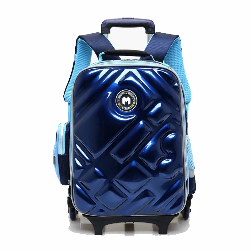 Новинка 2018 студенческий рюкзак на колесиках для девочек и мальчиков модные