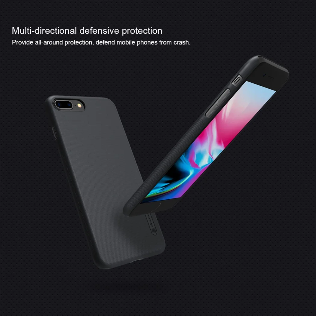 Для iphone 8 8+ Plus, чехол Nillkin, чехол для телефона, Супер Матовый щит, Жесткий ПК, матовая задняя крышка, защитный чехол для iphone 8 Plus