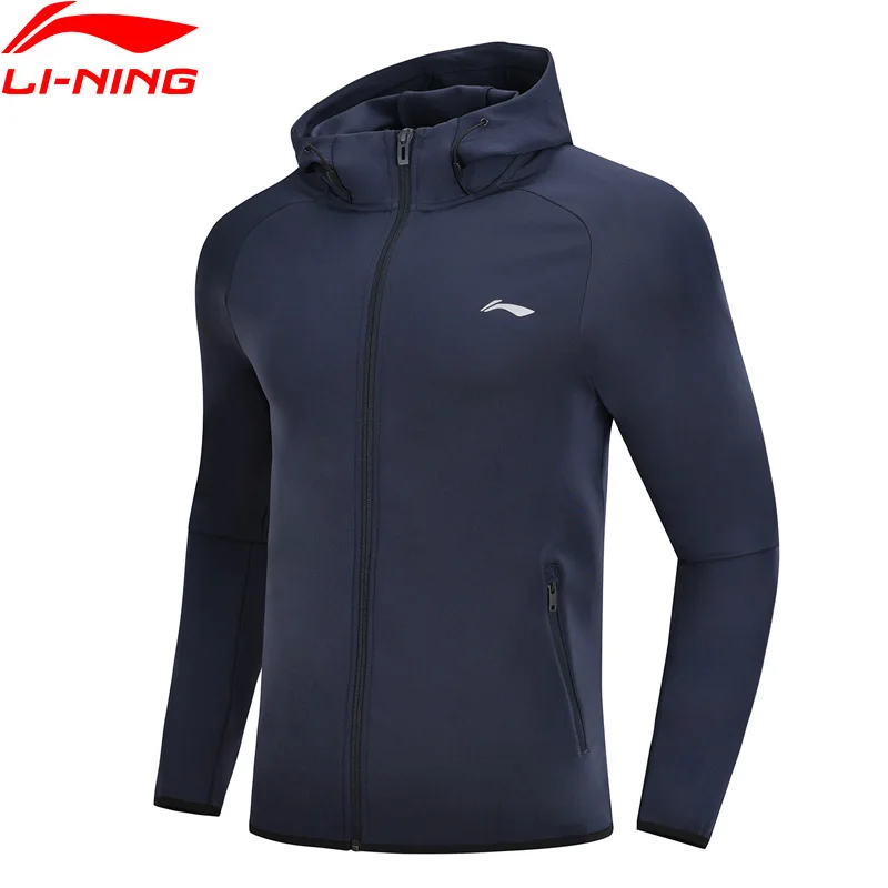 Мужской тренировочный свитер Li Ning удобные спортивные пальто из 91% полиэстера 9%