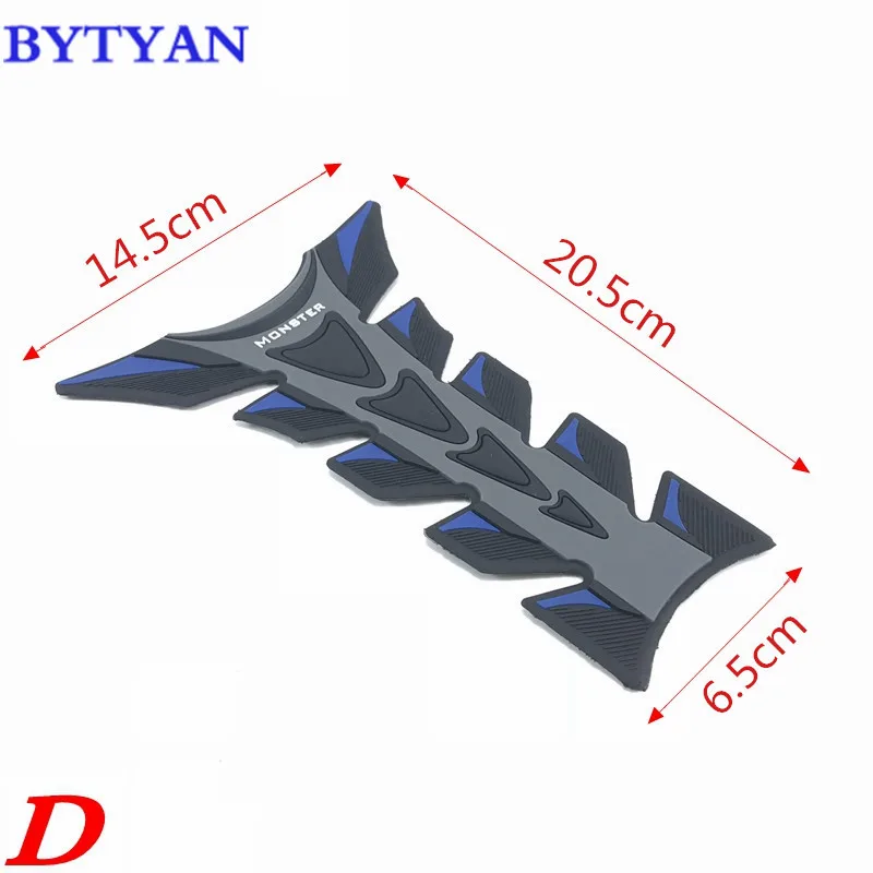 BYTYAN Мотоцикл 3D резиновый коврик масляный газовый топливный бак Защитная крышка