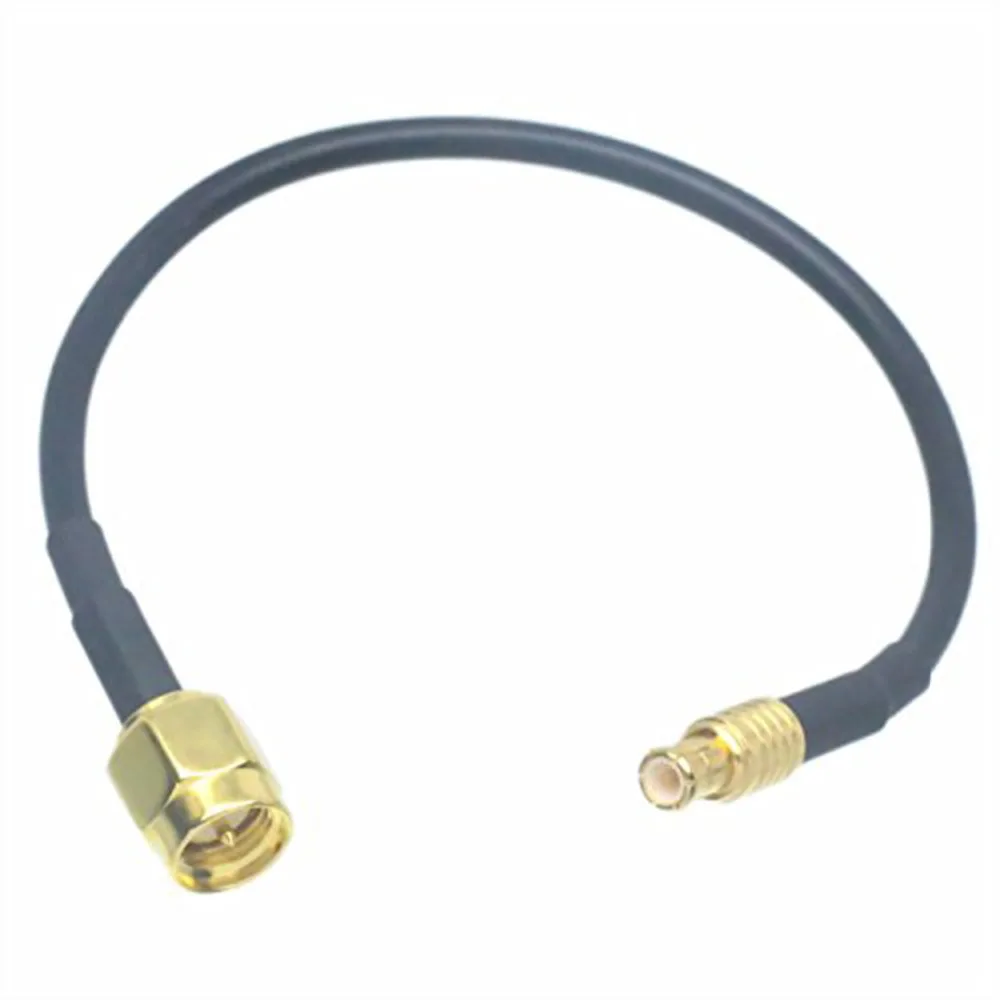 MCX штепсельная Вилка для SMA Штекерный прямой обжимной кабельный штырь