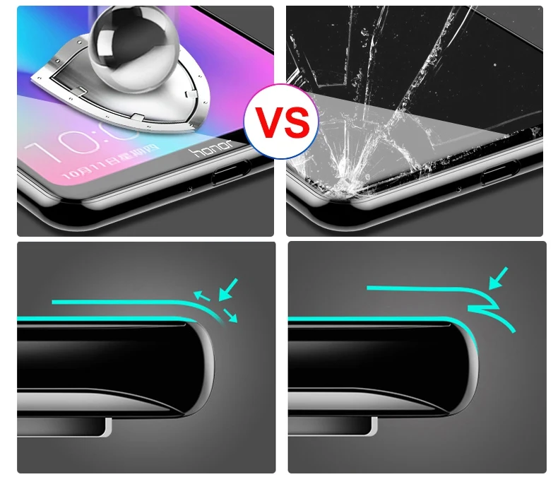 Защитное 3D стекло Aveuri для huawei Honor 8X Max, полное покрытие 9 H, закаленное стекло для huawei Honor 8C 7C Pro Play, защита экрана