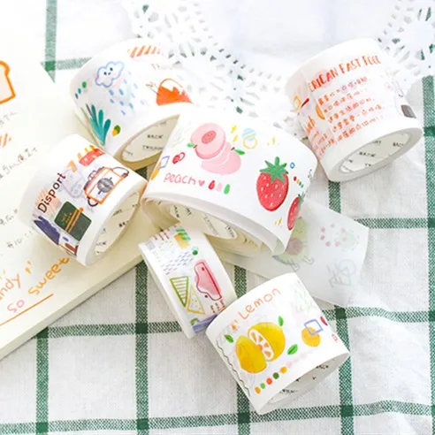 Sweet Time Series Strawberry washi tape Planet decorative japanese stationery scrapbooking school supplies | Канцтовары для офиса