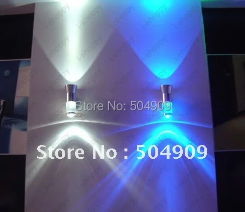 

2W 2 LED high power wall Modern Light Decorative fixture bulb Lamp for Store Living Room bedroom Hall Gallery Vestibule
