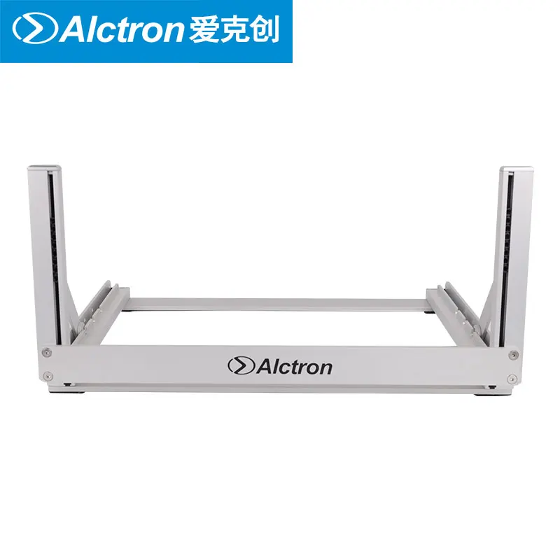 Alctron RS19-4U RS19 серия Качество квасцовый сплав сценический аудио Стойка регулируемый угол складной настольный студийный стеллаж Вставка 4 устройства