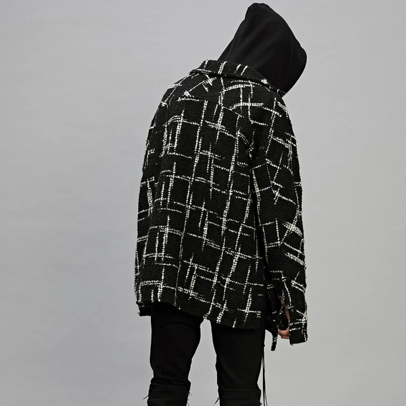 AELFRIC Новая модная мужская тактическая куртка ветровка в клетку Swag уличная куртка пальто в стиле хип-хоп винтажная зимняя куртка GB31